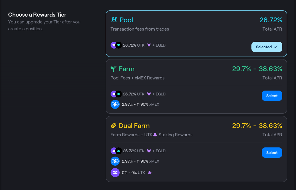 Add Liquidity Rewards Tier