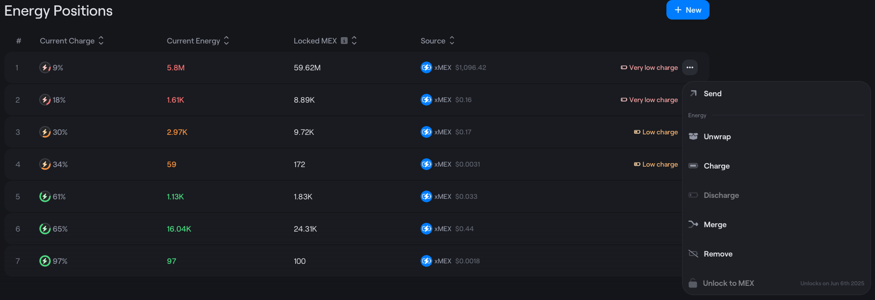Battery Actions
